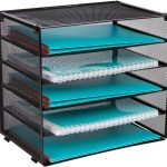 Desk Organizer with 6 Tiers, Paper Tray for Office Supplies, Letters, Billls, Folders, Files, Binders. Desk Organizers and Accessories for Home, Office, School. Office Organization with Style
